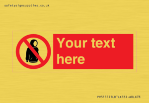 PV5155: Custom No hoods Sign