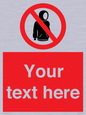 PV5155: Custom No hoods Sign
