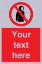 PV5155: Custom No hoods Sign