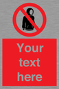 PV5155: Custom No hoods Sign