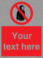 PV5155: Custom No hoods Sign
