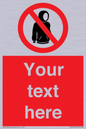 PV5155: Custom No hoods Sign