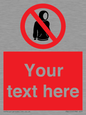 PV5155: Custom No hoods Sign