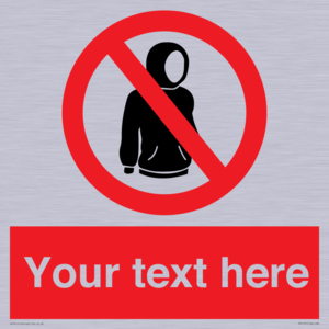 PV5155: Custom No hoods Sign