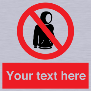 PV5155: Custom No hoods Sign
