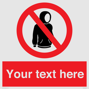 PV5155: Custom No hoods Sign