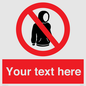 PV5155: Custom No hoods Sign