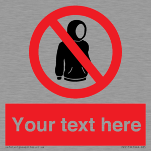 PV5155: Custom No hoods Sign