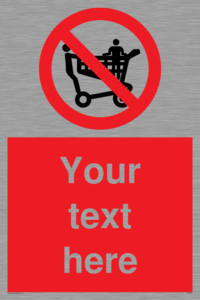 PV5197: Custom No Climbing on Trolley Sign
