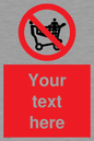 PV5197: Custom No Climbing on Trolley Sign