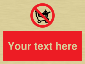 PV5197: Custom No Climbing on Trolley Sign