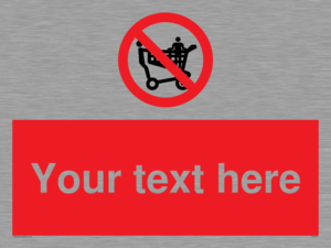 PV5197: Custom No Climbing on Trolley Sign