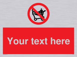 PV5197: Custom No Climbing on Trolley Sign