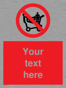 PV5197: Custom No Climbing on Trolley Sign