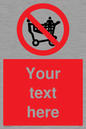 PV5197: Custom No Climbing on Trolley Sign