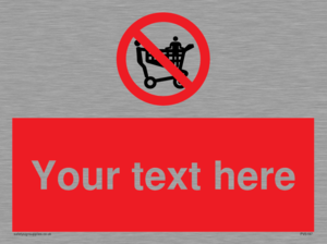 PV5197: Custom No Climbing on Trolley Sign