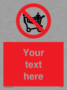 PV5197: Custom No Climbing on Trolley Sign