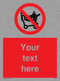 PV5197: Custom No Climbing on Trolley Sign