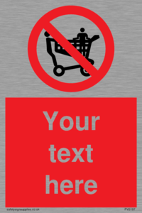 PV5197: Custom No Climbing on Trolley Sign