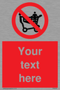 PV5197: Custom No Climbing on Trolley Sign