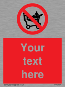 PV5197: Custom No Climbing on Trolley Sign