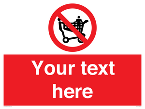 PV5197: Custom No Climbing on Trolley Sign