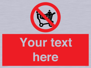 PV5197: Custom No Climbing on Trolley Sign