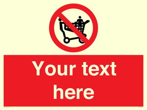 PV5197: Custom No Climbing on Trolley Sign