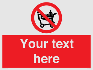 PV5197: Custom No Climbing on Trolley Sign