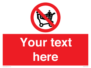 PV5197: Custom No Climbing on Trolley Sign