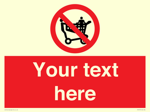 PV5197: Custom No Climbing on Trolley Sign