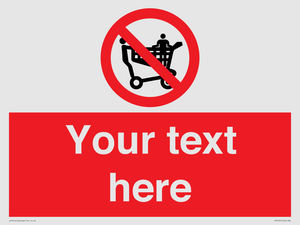 PV5197: Custom No Climbing on Trolley Sign