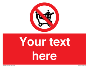 PV5197: Custom No Climbing on Trolley Sign
