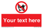 PV5197: Custom No Climbing on Trolley Sign