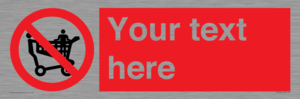 PV5197: Custom No Climbing on Trolley Sign