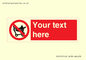PV5197: Custom No Climbing on Trolley Sign