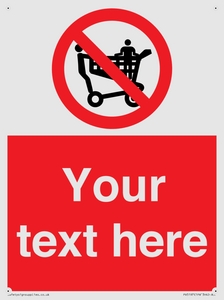 PV5197: Custom No Climbing on Trolley Sign