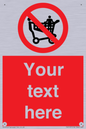 PV5197: Custom No Climbing on Trolley Sign