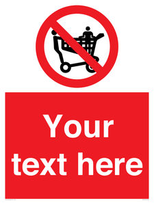 PV5197: Custom No Climbing on Trolley Sign