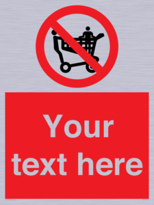 PV5197: Custom No Climbing on Trolley Sign