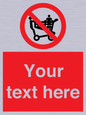 PV5197: Custom No Climbing on Trolley Sign
