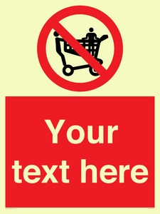 PV5197: Custom No Climbing on Trolley Sign
