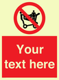 PV5197: Custom No Climbing on Trolley Sign