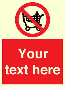 PV5197: Custom No Climbing on Trolley Sign