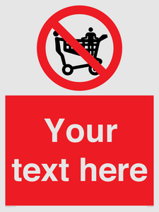PV5197: Custom No Climbing on Trolley Sign