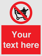 PV5197: Custom No Climbing on Trolley Sign