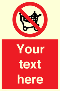 PV5197: Custom No Climbing on Trolley Sign