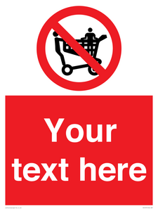 PV5197: Custom No Climbing on Trolley Sign