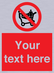 PV5197: Custom No Climbing on Trolley Sign