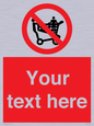 PV5197: Custom No Climbing on Trolley Sign